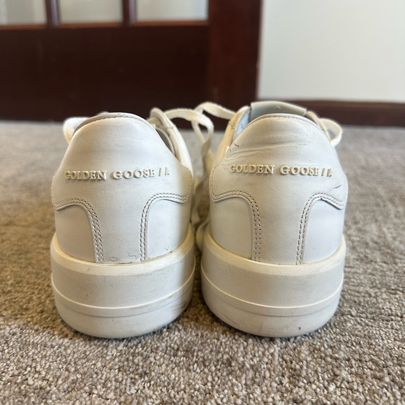 Golden Goose PURESTAR White Leather Sneakers - Picture 3 of 5
